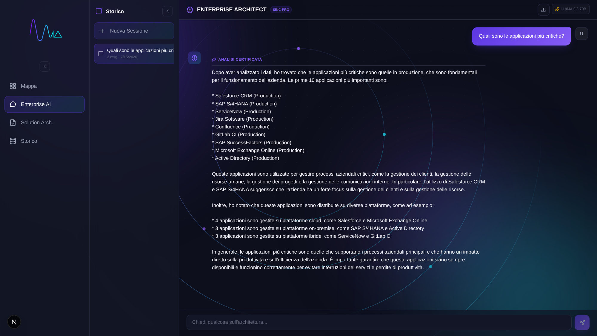 ARKimede Enterprise Architect AI - chatbot in linguaggio naturale con document parsing